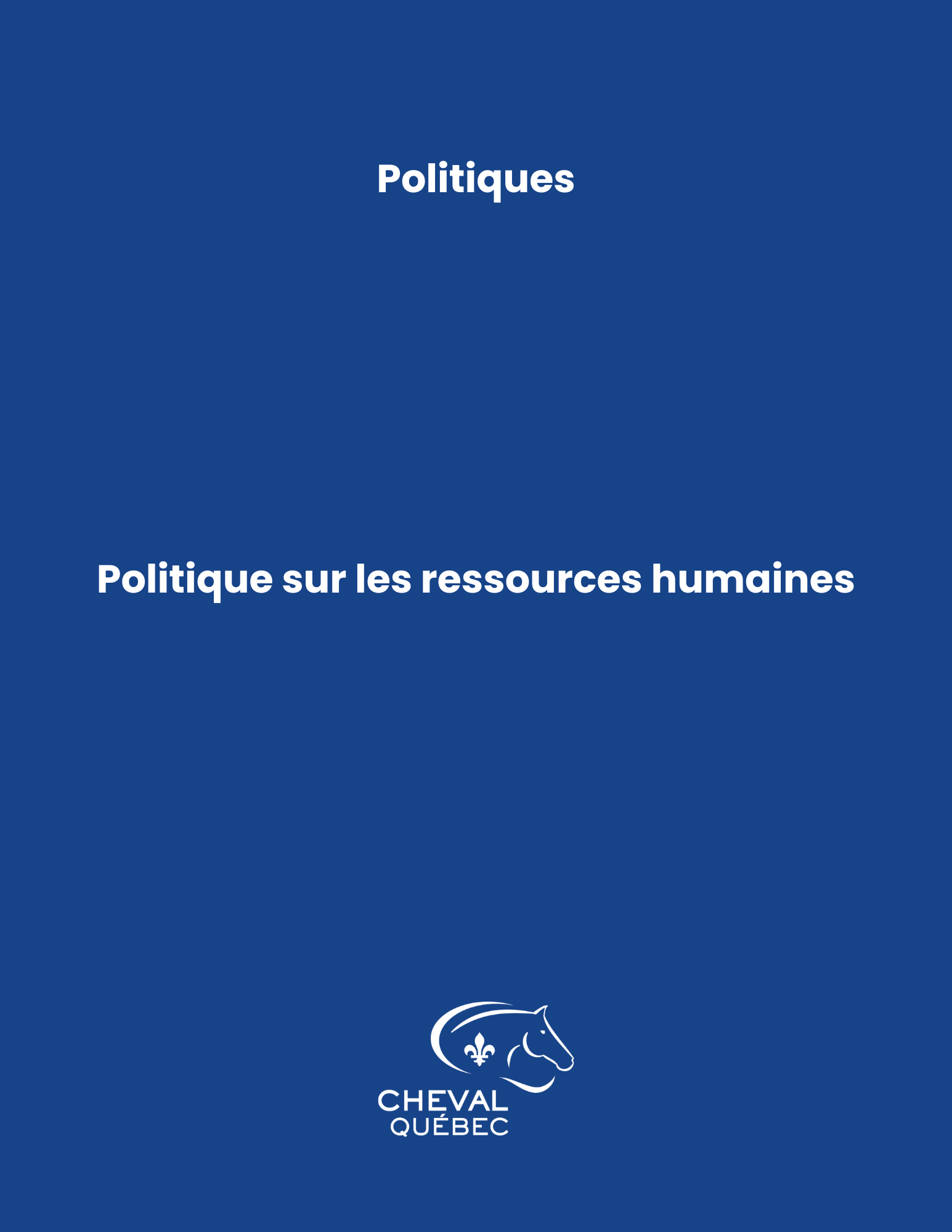 Politique sur les ressources humaines